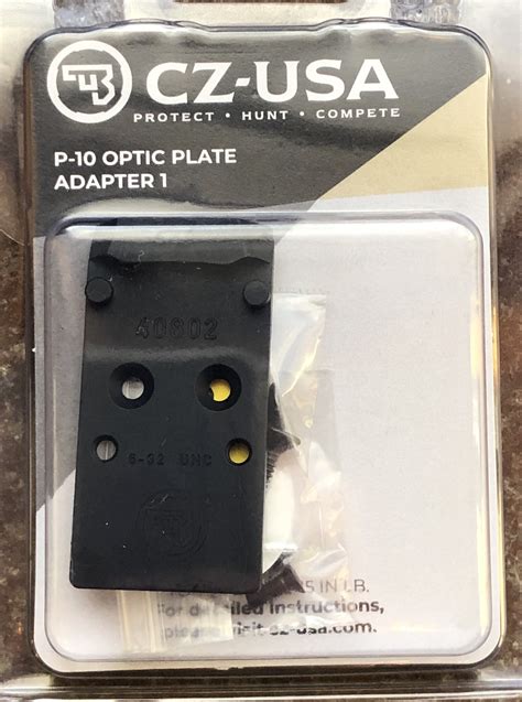 Availability Usually ships in 1-3 business days. . Cz p10c optic plate holosun